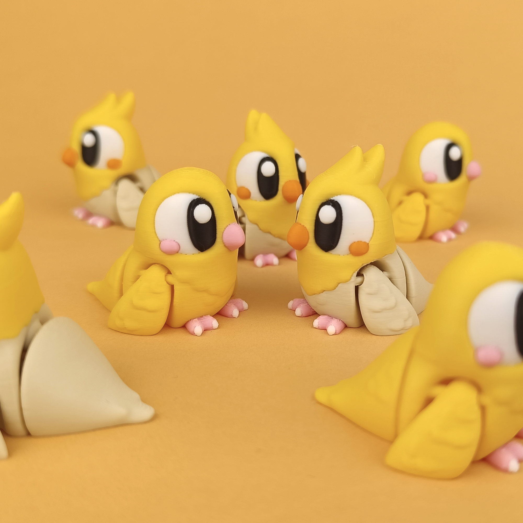 Articulating Bird Toy – 3D Printed Flexi Bird Figure